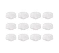 12Pcs Yootones Guitar Tuner Machine Head Buttons Tuning Key Square Buttons Compatible with Guitar Accessories (White Pearl)