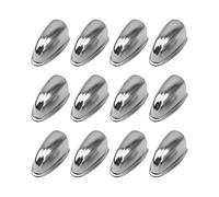 12Pcs Yootones Metal Snare Drum Lug Claw Hook Ear Drum Compatible with Bass Drums Snare Drum Percussion Accessories Replacement (Silver)