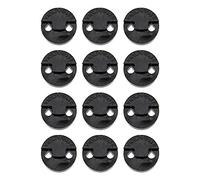 12Pcs Yootones Rubber Violin Practice Mute, Round Tourte Style Mute for Violin(Black)