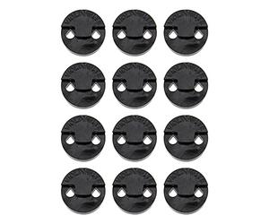 12Pcs Yootones Rubber Violin Practice Mute, Round Tourte Style Mute for Violin(Black)