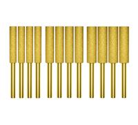12Pieces Chainsaw Chain Bit Polishing Sharpening Heads Burrs for Quick and Accurate Grinding with Lightweight Designing Power Tool Repair Essential
