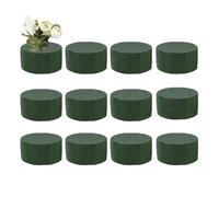 12pieces Florist Foam Blocks, Floral Foam For Artificial, Wet Brick Flower Foams Block, Round Flower Arrangement Foams Block For Dried/preserved Flowers, Wreath Making, Bridal Bouquet
