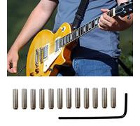 12Pieces Guitar Saddle Bridge Height Adjustment Screws Bridge Saddle Screw Portable Guitar Repairing Parts