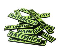 12pieces Magnetic Toolbox Labels, Reusable Tool Box Labels Magnet, 3D Printed Magnetic Toolbox Stickers, Tool Box Organization Tags for Steel Carts Drawers Cabinets