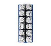 12Pieces Metal Chisels Set Professional Jewelry Making Tool Carving Tool Pattern Carving Tool Steel Texture for Jewelry Professional Goldsmith Tools