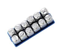 12Pieces Metal Chisels Set Professional Jewelry Making Tool Carving Tool Pattern Carving Tool Steel Texture for Jewelry Silverware Carving Tools