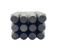12Pieces Metal Chisels Set Professional Jewelry Making Tool Carving Tool Pattern Carving Tool Steel Texture for Jewelry
