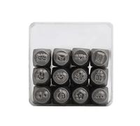 12Pieces Metal Stamping Tool Metal Chisels Set Jewelry Engraving Tool Steel Texture for Pattern Making and Texturing