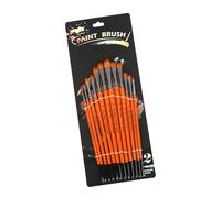 12Pieces Nylon Bristle Paint Brush Watercolor Paint Brush for Gouache Acrylics Oil Watercolor Painting Artist Paintbrush Painting Tool