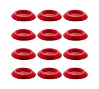 12pieces Roaches Feeder Bowls, Colorful Tiny Feeding Dish, Isopod Food Tray, Terrariums And Enclosures Feeding Tray, For Springtails Millipedes Dwarf Invertebrates(Red)