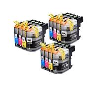 12PK Compatible Ink Cartridge LC127 LC127XL LC125XL Compatible With MFC-J245 J470DW J650DW J870DW J4410DW J4510DW Printers With Full Ink