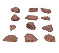 12PK Raw Red Slate, Metamorphic Rock Specimens - Approx. 1" - Geologist Selected & Hand Processed - Great for Science Classrooms - Class Pack - Eisco Labs
