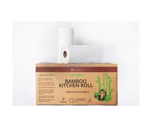 12pk Vinsani Bamboo Kitchen Towels | Eco-Friendly Kitchen Paper