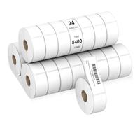12Rolls Compatible 1-1/8" x 3-1/2" Direct Thermal Labels for DYMO 30252 -, 4200Pcs - Address, Barcode & Postage Labels for DYMO 450, 4XL, Rollo, Zebra Desktop Printers