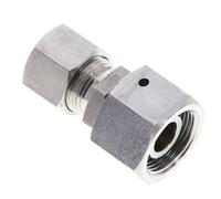 12S & 16S Stainless Steel Straight Cutting Fitting with Swivel 400 bar FKM O-ring Sealing Cone ISO 8434-1