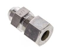 12S & 17mm Stainless Steel Straight Compression Fitting with Welding End 400 bar ISO 8434-1
