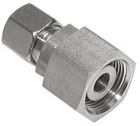 12S & 30S Stainless Steel Straight Cutting Fitting with Swivel 400 bar FKM O-ring Sealing Cone ISO 8434-1