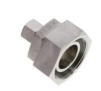12S & 38S Stainless Steel Straight Cutting Fitting with Swivel 315 bar FKM O-ring Sealing Cone ISO 8434-1