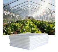 12S Greenhouse Plastic Film - Heavy Duty, All Weather Cover for Plant Tunnel Grow House Garden Tear Resistant & Enhanced Light Transmission for Better Yields(Size:4.8mil-3*20m,Color:White Non-Drip)