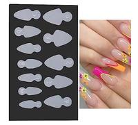 12Sheet Nail Form French Sticker Full Cover False Nails French Line Drawing Guide Stickers Nail Extension Accessories Tips Drawing Guide Stickers
