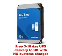 Western Digital 12TB WD Blue Internal Hard Drive HDD - 7200 RPM, SATA 6 Gb/s, 512 MB Cache, 3.5" - WD120EAGZ