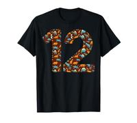 12th Birthday 12 Dinosaurs Trex Twelve Year Old Bday Boys T-Shirt