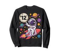 12th Birthday Astronaut Galaxy 12 Twelve Birthday Boy Kids Sweatshirt