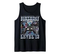 12th Birthday Boy Level 12 Video Gamer Lover 12 Year Old Tank Top