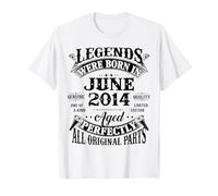 12th Birthday Gift Legend Born in June 2014 12 Years Old T-Shirt