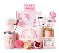 12th Birthday Gifts for Girls,Happy 12th Pamper Gift Basket Ideas for Daughter, Cute Unique Sweet 12 Year Old Birthday Hampers Presents for Her,Best Friend Niece,Granddaughter, Sister, Friend, Teens