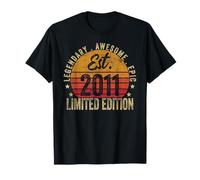 12th Birthday Vintage 12 Year Old Est 2011 Limited Edition T-Shirt