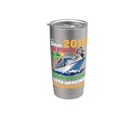 12th Wedding Anniversary Cruise Since 2014 We Still Do Trip Stainless Steel Insulated Tumbler