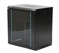 12U For Patch Panel Switch Network Cabinet Wall Mounted Data Comms Wall Rack Server Devices Floor Mounted Large Capacity Mount Removable Side Door Enclosure Clear Lock Deep Multi Function Enclosures B