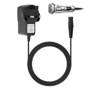 12V 0.4A Charger Compatible with Braun Series 1 3 5 7 9 S3 S5 S6 S8 Beard Trimmer XT5 Silk-épil 5 7 9, UK Plug Power Adapter with 1.2m Cable for Electric Shaver, Epilator, Razor, LED Indicator