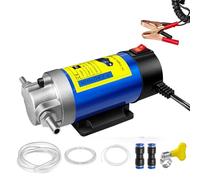12V 100W Oil Extractor Pump Oil Transfer Pump, Portable Oil Water Transfer Pump with Copper Motor and Low Noise, 100CM Hoses for Diesel Kerosene Transfer