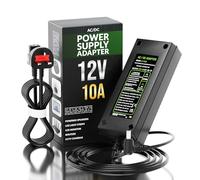 12V 10A Power Supply UK AC Adaptor 100-240V 50-60HZ DC 12V 120W Adapter Transformer 5.5x2.5mm DC Output Jack for LED Strip Light LED Driver CCTV Security System (10A)