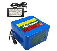 12V 10Ah 3S12P E-Bike Lithium Ion Battery Pack with Charger Built-in BMS Protection Waterproof PVC Shell Long Battery Life Ideal for 50-500W Motor 12V 10Ah,XT90+DC