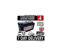 12V 110AH LEISURE BATTERY HEAVY DUTY LOW HEIGHT (110 AH AMP)100% ACCURATE RATING