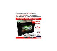 12V 110AH Leisure Marine VRLA AGM Battery Low Height Low Profile SB AGM110L
