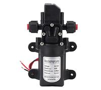 12V 116Psi Self Priming DC 12V High Pressure Caravan Automatically Turns On/Off, Rubber Mounting Feet, Connects with Silicone PE/PU Pipe