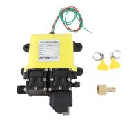 12V 120W 8L Diaphragm High Pressure Pump with Copper Connector Automatic Water Injection Pump Durable Engineering Plastic for Garden Sprinkler RV Camping Caravan