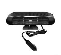 12V 120W Car Heater, Dual-Purpose Heating and Cooling with 360° Rotation, Fast Defrosting and Defogging for Cars, Trucks, SUVs, Black Gold(Black Silver)