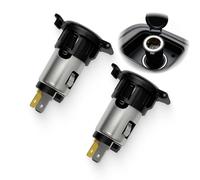 12V 120W Cigarette Lighter Power Socket Plug Outlet, Waterproof DC 12V 24V Female Socket Splitter Adapter for Car Boat Marine Motorcycle RV Tractor, Heavy Duty Car Power Outlet Socket with Cap