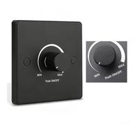 12V 120W For PWM Dimmer Switch for RV LED Lighting with Adjustable Brightness and 86x86x42mm Dimensions for Tight Spaces (BLACK)