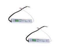 Set Of 2 LED Driver, 120W 12V Lighting Transformer, 100-240V AC to 12V DC IP67 Waterproof 10A LED Power Supply Constant Voltage Adapter for Outdoor Garden Strip Lights LEDS Lighting Shed Light