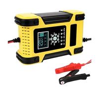 12V/12A Lithium Iron Battery Lead-acid Charger Digital LCD Display Motorcycle Car 7 Stage Powerful Rapid Charging