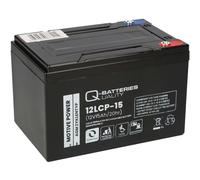 12V 15Ah lead battery AGM Deep Cycle VRLA screw M5 Q-Batteries 12LCP-15