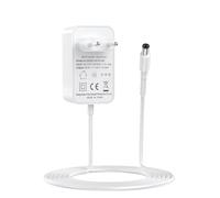12V 15W Power Supply Charger for Echo Dot 3rd, 4th & 5th Gen, Echo Dot with Clock, Show 5 (1st & 2nd Gen), Echo Spot, Echo Pop - Safe Adapter, White Power Cord, Compatible with Alexa Devices