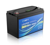 12V 160Ah LiFePO4 Lithium Battery 2048Wh, Built-in 100A BMS & LCD Voltmeter, 5000+ Deep Cycles Rechargeable Lithium Iron Phosphate Battery with Low-Temp Protection for Trolling Motor, RV, Solar System