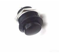 12V 16mm Metal Round Momentary Push Button Switch for Boat and For Car Use with Reliable Snap to Close Action and IP67 Outdoor Rating (black)